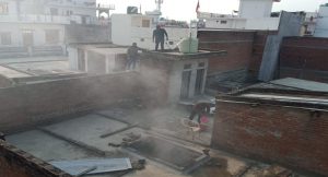 बदाली खेड़ा में सिगरेट की चिंगारी से लगी आग 