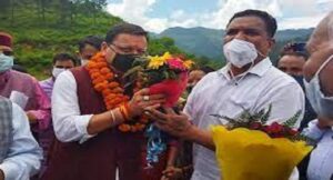 जन आशीर्वाद रैली में पहुंचे सीएम धामी, कही ये बात